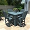 Highwood Usa Lehigh 5pc Square Counter Height Outdoor Patio Furniture Dining Set AD-CNL44-NBE - alternate 2